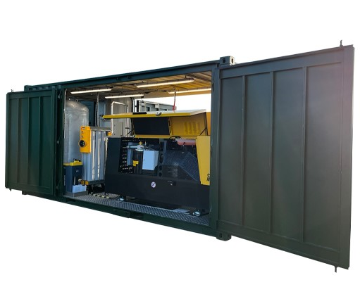 Factair Compressed air systems in containers