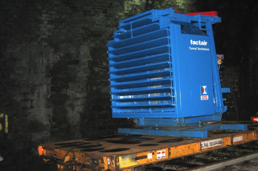 Factair's self contained diesel driven fan.
